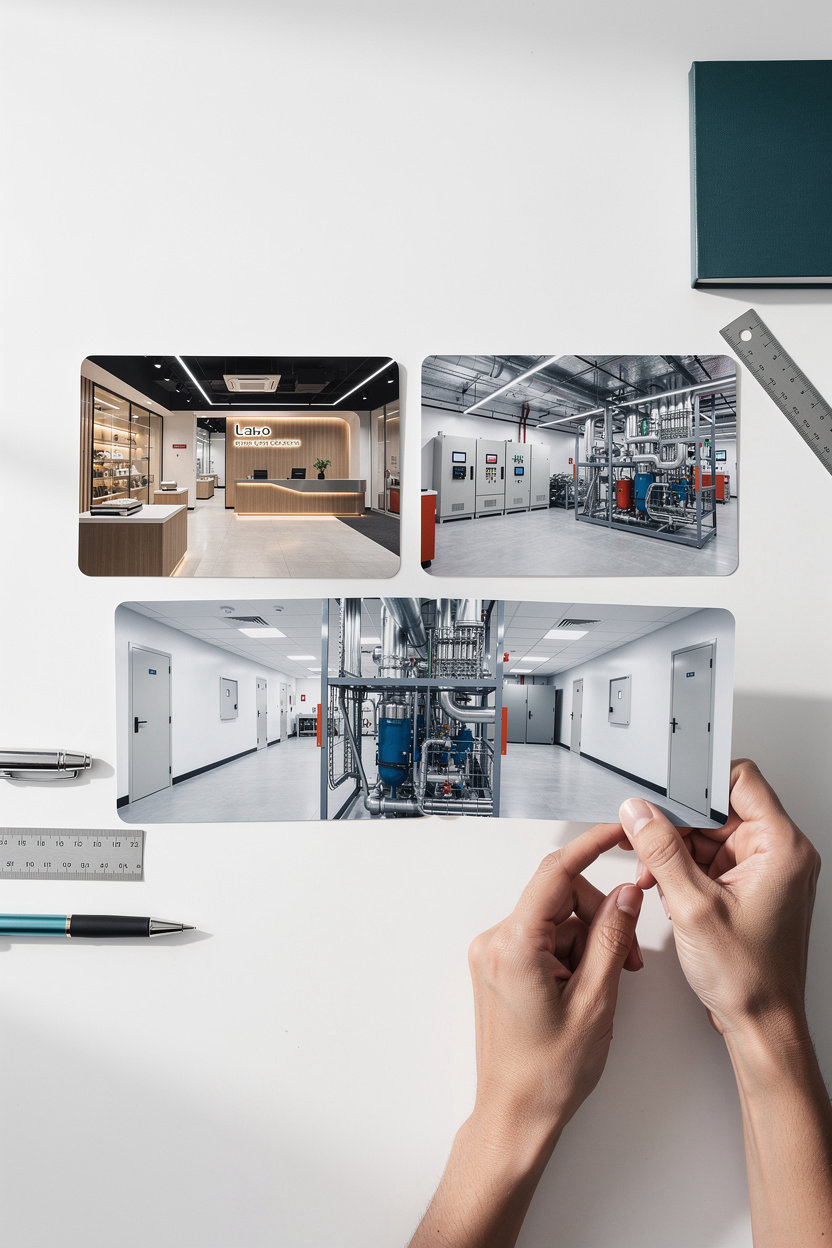 Stargate Building Solutions LLC completed commercial fit-out project showcasing professional interior design and MEP integration in Dubai